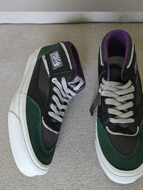 Vans Other - Vans Half Cab Men 8.5 Devil On The Detail Edition Heavy Duty Green Black 0826